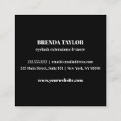 シャンパンドリップスアイラッシュブラウバープロフェッショナル スクエア名刺 (裏面)