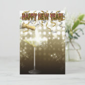 シャンパンニューイヤーイブパーティの招待状 招待状 (スタンド正面)