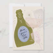 シャンパンニューイヤーズイブフェテ招待状 シーズンカード (正面)