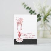 シャンパンニューイヤー招待状 招待状 (スタンド正面)