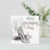 シャンパンハイヒール21歳の誕生日パーティー 招待状 (スタンド正面)