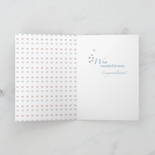 シャンパンハートエンゲージメントおめでとうございます カード (内部)