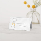 シャンパンハートオングレイフォールデッド座席表 プレイスカード (正面)