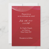 シャンパンハート結婚式招待状 招待状 (裏面)