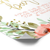 シャンパンハート ゴールド ブライダルシャワー モモサバー サイン (角)