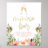 シャンパンハート ゴールド ブライダルシャワー モモサバー サイン (正面)