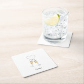 シャンパンハート スクエアペーパーコースター (インサイチュ)