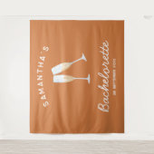 シャンパンバチェロレッテバックドランドボホおもしろい タペストリー (正面)