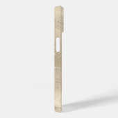 シャンパンバックグラウンドホワイトグリッター Case-Mate iPhoneケース (裏面 / 右)