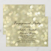 シャンパンバブルエンゲージメントパーティー招待状 招待状 (正面/裏面)