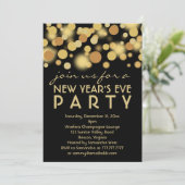 シャンパンバブルズニューイヤーズパーティの招待状 招待状 (スタンド正面)