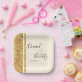 シャンパンバブルックスブランチバブリーブライダルシャワー ペーパープレート (パーティー)