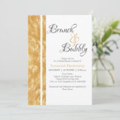 シャンパンバブルックスブランチバブリー招待状 招待状 (スタンド正面)
