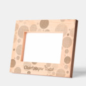シャンパンバブルトーストフレームメモリ レーザー彫刻フレーム (左)