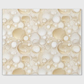 シャンパンバブルブライダルシャワーラッピング紙 ラッピングペーパー (フラット)