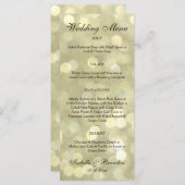 シャンパンバブル結婚のメニュー メニュー (正面/裏面)