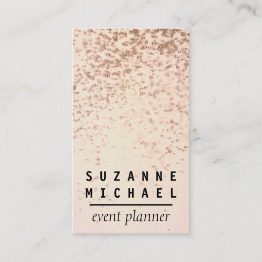 シャンパンバブル 名刺 (正面)