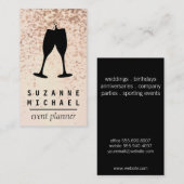 シャンパンバブル | 応援 名刺 (正面/裏面)