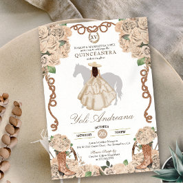 シャンパンバラクリームフローラシャルロキンセアニェラ 招待状