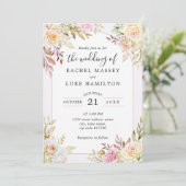 シャンパンバラシック結婚式招待状 招待状 (スタンド正面)