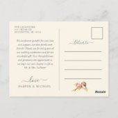 シャンパンバラ結婚写真感謝していのあなたはがき ポストカード (裏面)