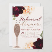 シャンパンバラ金ゴールドフローラリハーサルディナー 招待状 (正面)