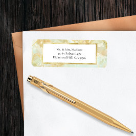 シャンパンバーストクリスタル差出人住所ラベル ラベル