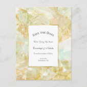 シャンパンバーストクリスタル日付を保存 ポストカード (正面)