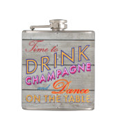 シャンパンバーンボードフラスコを飲む時間 フラスク (正面)