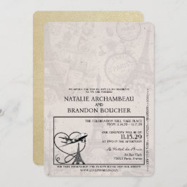 シャンパンパリパスポ結婚ールズ 招待状