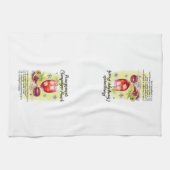 シャンパンパンチカクテルレシピクリスマスホリデー キッチンタオル (横)