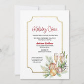 シャンパンパーティーの招待状 招待状 (正面)