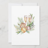 シャンパンパーティーの招待状 招待状 (裏面)