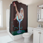 シャンパンパーティーガール シャワーカーテン (インサイチュ)