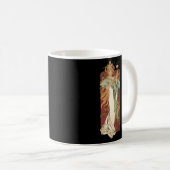 シャンパンパーティー新しいバイアルフォンスミュシャ コーヒーマグカップ (正面右)