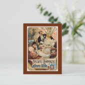 シャンパンビスケットの広告 ポストカード (スタンド正面)