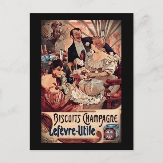 シャンパンビスケット1896 ポストカード (正面)