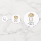 シャンパンピオニーと香水の花のブライズシャワー コンフェッティ (正面)