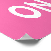 シャンパンピンクのポスターでお祝いしよう ポスター (角)