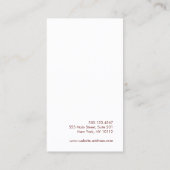 シャンパンピンクグラデーショングリッター美しい 名刺 (裏面)