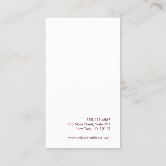 シャンパンピンクグラデーショングリッター美しい 名刺 (裏面)