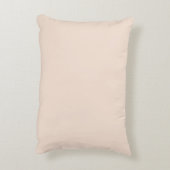 シャンパンピンクプレーン無地のカラー アクセントクッション (裏面(縦))