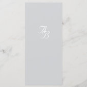 シャンパンピンクレース結婚のメニュー メニュー (裏面)