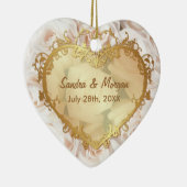 シャンパンピンクローズエレガンス2サイド セラミックオーナメント (右)