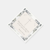 シャンパンピンク結婚レース スタンダードカクテルナプキン (角)