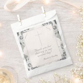 シャンパンピンク結婚レース フェイバーバッグ