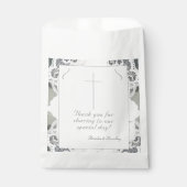 シャンパンピンク結婚レース フェイバーバッグ (正面)