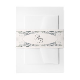 シャンパンピンク結婚レース 招待状ベリーバンド