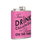 シャンパンピンク&ブラックフラスコを飲む時間 フラスク (右)