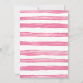 シャンパンピンク&ミントフラワーズブライダルシャワー 招待状 (裏面)